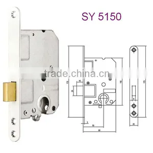 5150 High Quality Euro Profile Cylinder Lock Stainless Steel Door Lock Netherland Door Lock Pick in Jiangsu thumbnail-1