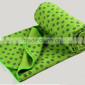 Wholesale Custom Logo Anti-slip Fibre Folding Yoga Mat Towel thumbnail-5