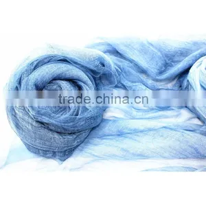 100% Wool Silk Blended Scarf thumbnail-2