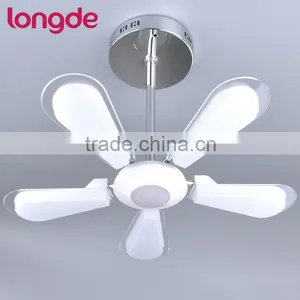 33W CCT Adjustable Retractable Fan Shape LED Ceiling Pendant Lamp With CE-LVD/EMC/RoHS/ Photo-Biological Safety thumbnail-3