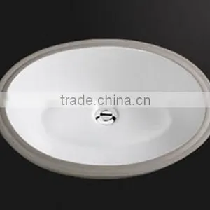 Oval Undermount Lavatories Ceramic Sink With CUPC Approval. PU-207-W thumbnail-1