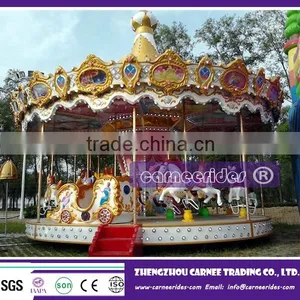 Amusement Park Ride, Kids Merry go Round for Sale, Amusement Park Ride Merry go Round Carousel for Sale thumbnail-3