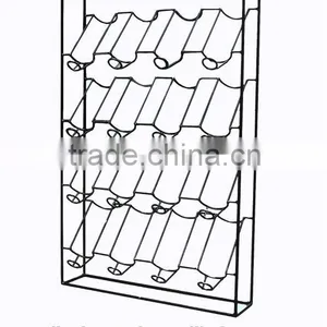 Metal Wine Storage Display Rack for Supermarket Retail Shops Used HSX-P-164 thumbnail-1