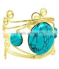 Falak Gems Fashion Stylish Gold Plating Silver Bangles thumbnail-1