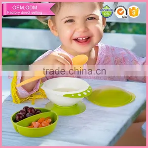 New Style Drop Proof Safety Baby Feeding Bowls With Sucker thumbnail-1