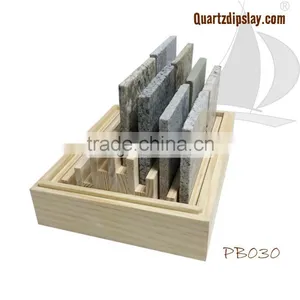 Quartz Marble Granite Stone Samples Display Box/ Countertop Wooden Display Box PB030 thumbnail-1