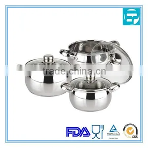 6pcs S.s. Cookware Set With S.s. Handle thumbnail-1