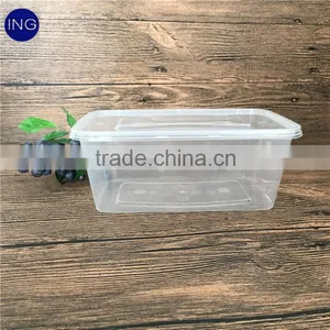 Transparent Square pp Food Container Restaurant thumbnail-1