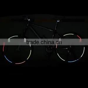 Fluorescent MTB Bike Bicycle Sticker Cycling Wheel Rim Reflective Stickers Decal for Outdoor Sports Accessories thumbnail-3