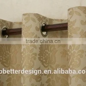 2PCS JACQUARED 100% POLYESTER WINDOW CURTAINS MADE IN CHINA FOR THE LIVING ROOM thumbnail-4