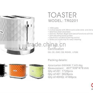 2 Slice Pop up Toaster With Diamond Shape Design/ Bun Toaster/ Bread Toaster Machine thumbnail-6