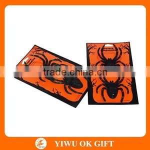 Cute Happy Halloween Card With Spider Design thumbnail-3