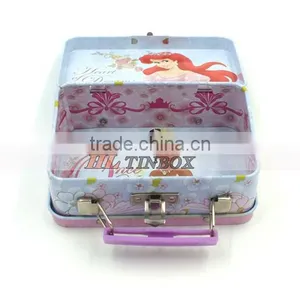 Rectangular Kids Gift Tin Lunch Box With Handle and Lock thumbnail-4