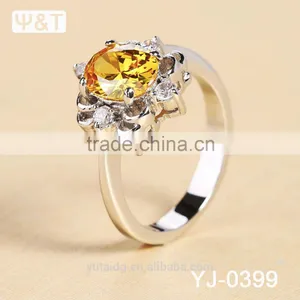 Jingli Jewelry High End Crystal Silver Ring (YJ-399) thumbnail-6