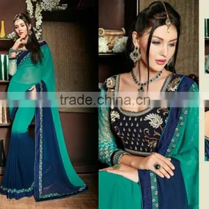 Shaded Designer Sarees For Women thumbnail-2