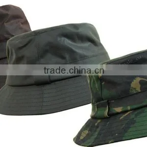 Camoflage Wax Cotton Bucket Sun Hat thumbnail-1