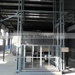 Hydraulic Cargo Platform Lift/goods Vertical Hydraulic Guide Rail Elevator thumbnail-1