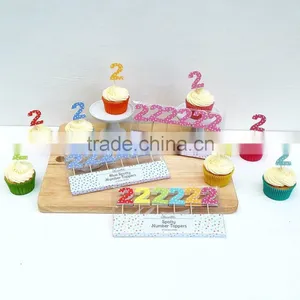 Cupcake Toppers Cake Picks Spotty Number Cupcake Toppers thumbnail-3