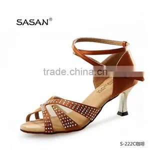 Silver Heel Crystal Latin Dance Shoes Salsa Shoes Wedding Shoe S-211 thumbnail-1
