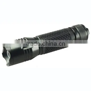 Aluminum&rubber Led Flashlight Torch With Adjustable Convex Lens thumbnail-1