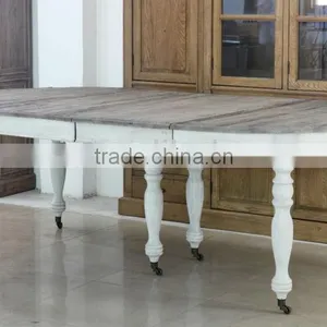 Europe and Antique Recycle Wood Dining Table thumbnail-2