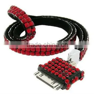 Rhinestone Lanyard With Iphone Clip thumbnail-1
