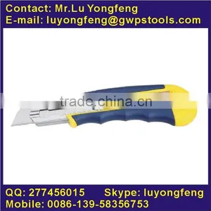 Heavy Duty Utility Knife With 8-snap Blade With Rubber Grip thumbnail-1