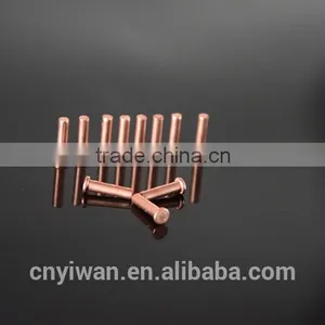 Flat Head and Half-empty Heart Copper Rivets and Copper-plated Nails and Copper Plated Copper Rivets and Round Copper thumbnail-2