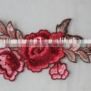 2016 Hot Sale Polyester Knitting Fabric Embroidery Patch Flower Printing for Ladies thumbnail-5