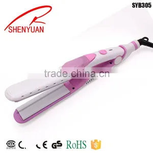 New Arrivals Pink Hair Iron Make Curl and Staightening Hair Straightener thumbnail-2