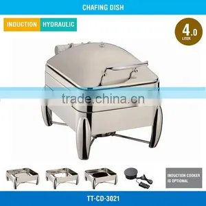 Buffet Stainless Steel Food Warmer - 4 L, Stainless Steel Cover, Hydraulic Hinge, TT-CD-3021 thumbnail-1