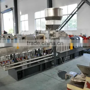 Small Lab Plastic Pellets Filler Pet Masterbatch Granules Twin Screw Extruder thumbnail-5