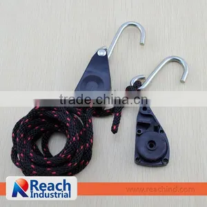 1/4" Adjustable Retractable Rope Ratchet Hanger Tie Down thumbnail-1