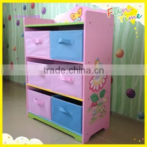 Children Storage Cabinets Children Furniture Wooden Kid Cabinets for Girls and Boys thumbnail-1