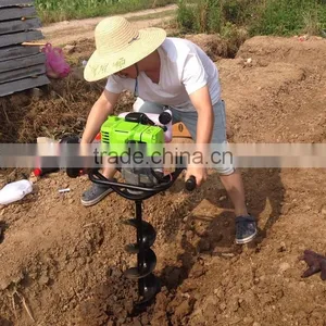 New 54cc Gasoline Earth Auger or Single Tree Planting Digging Machine Gasoline Post Hole Digger thumbnail-3