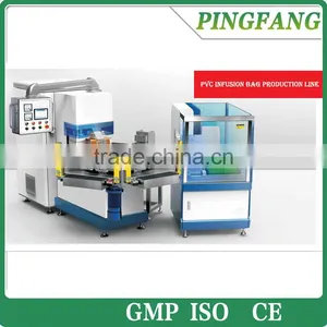 Automatic Six Station Dextrose Soft Bag Sealing Machine, PVC Infusion Bag Production Line thumbnail-1
