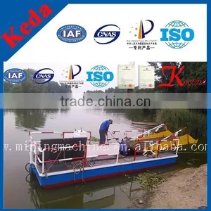 High Efficiency Weed Harvester & Water Hyacinth Cutting Ship & Floating Garbage Collect Boat/Dredger For Sale thumbnail-1