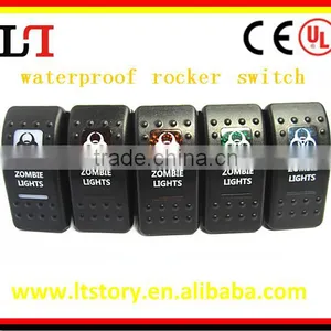 Waterproof Rocker Switch With Neon Light for Car/motorcycle thumbnail-1