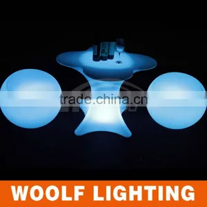 Popular Four-leaf Clover Shape Illuminated Restaurant and Coffee Shop Used Glowing LED Light Up Coffee Table thumbnail-5