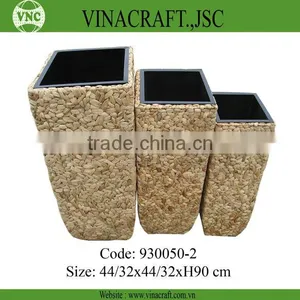 Eco-friendly Water Hyacinth Planter Pot in Big Size Set of 3 thumbnail-1