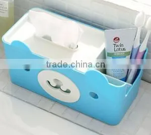 CY059 Multi-functional 4 Colors Tissue Box Cute Bear Paper Holder With Storage Grid thumbnail-5