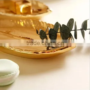 Ceremic Golden Fashion Display Decortative Jewelry Tray thumbnail-5