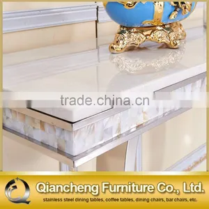 Italian Style Luxury Hotel White Marble Console Table thumbnail-5