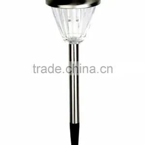 6pk Stainless Steel Solar Garden Lawn LED Path Light thumbnail-1