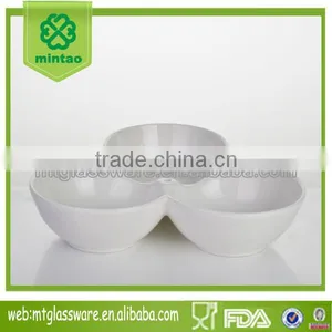 Set of 3 Ceramic China Bowing Ceramic Sauce Plate thumbnail-1