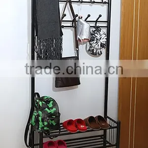 Multi-functional Metal Umbrella Hat Bag Clothes Shoes Stand Shelf Coat Rack thumbnail-2