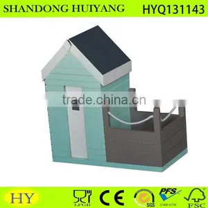 Wooden Bird Nest,decorated Wooden Bird House thumbnail-1