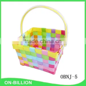 Wholesale Colorful Cheap Decorative Plastic Easter Baskets thumbnail-1