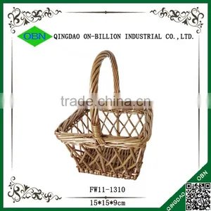 New Design Gift Basket Natural Wicker Fruit Basket for Decoration thumbnail-4