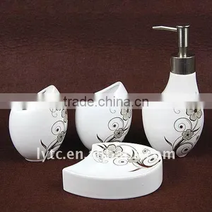 Factory Direct Wholesale 4pcs Ceramic Bathroom Set thumbnail-2